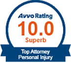 Logo Recognizing Walker, Billingsley & Bair's affiliation with AVVO Personal Injury